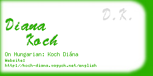 diana koch business card